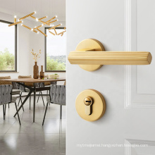 manufacturer matt gold door lever handle for wood door